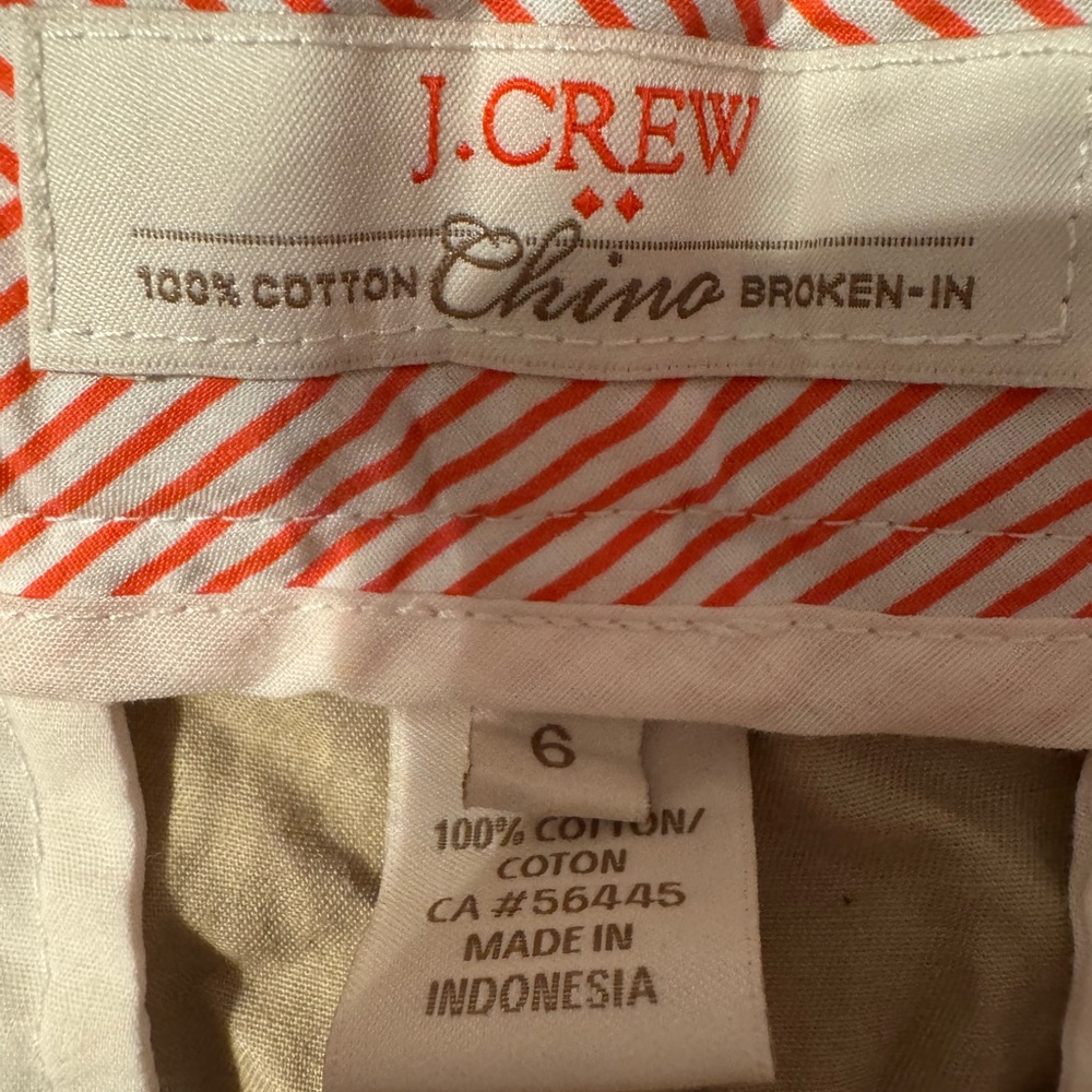 J. Crew Women's Chino Shorts in Tan - Picture 3 of 3